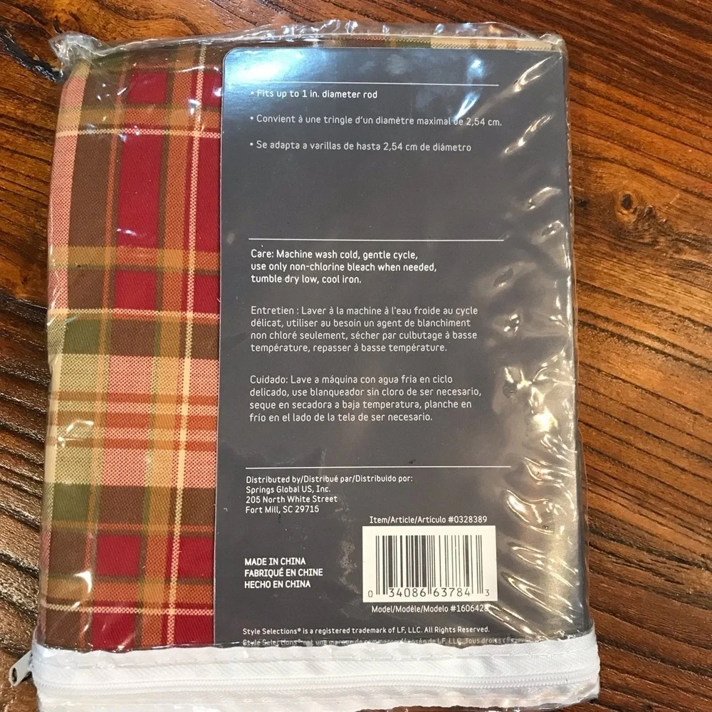 ▪️Back Tab Curtain Valance